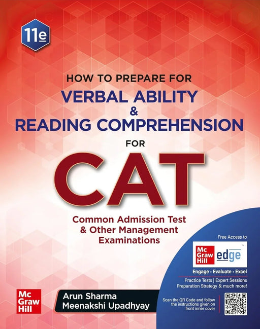 Verbal Ability & Reading Comprehension for CAT 2025 by Arun Sharma | 11th edition (latest) | VARC | CAT/ MBA entrance exam book with Solved Previous Years' Papers (2017-2023) PYQs | Brand new section - 'The CAT Experience' - eLocalshop
