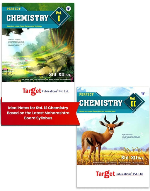 Target publications- Std 12 Chemistry 1 and 2 Books | SYJC Science | HSC Maharashtra State Board | Based on the Std XII New Syllabus | Set of 2 | Perfect Notes - eLocalshop
