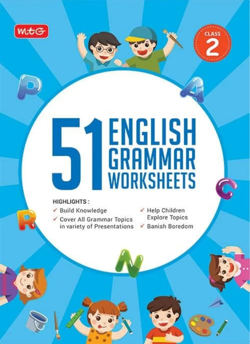 MTG 51 English Grammar Worksheets Class 2 � Grammar Work books to practice English concepts in interactive way (Based on CBSE/NCERT) - eLocalshop