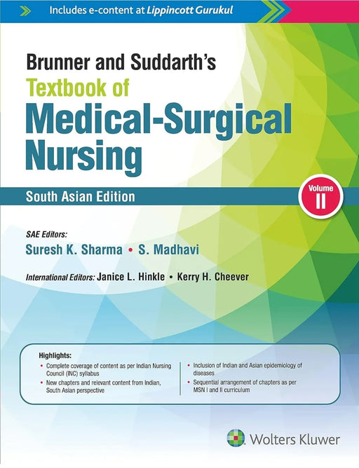 Brunner & Suddarth’s Textbook Of Medical Surgical Nursing, (South Asian Edition)- 2 Volume - eLocalshop