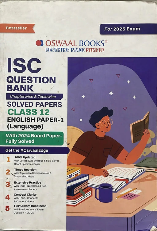 Oswaal ISC Question Bank Class 12 English-1 | Chapterwise and Topicwise | Solved Papers | For Board Exams 2025 - eLocalshop