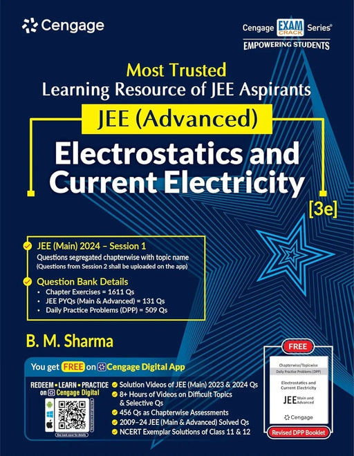 JEE Advanced Electrostatics and Current Electricity with Free Online Assessments and Digital Content (Concept videos and Solution videos) 2024 - eLocalshop