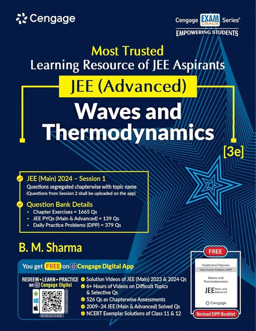 JEE Advanced Waves and Thermodynamics with Free Online Assessments and Digital Content (Concept videos and Solution videos) 2024 - eLocalshop
