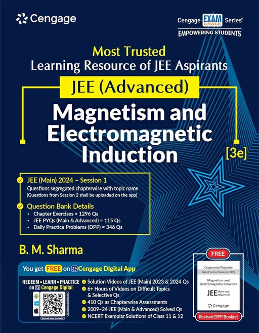 JEE Advanced Magnetism and Electromagnetic Induction with Free Online Assessments and Digital Content (Concept videos and Solution videos) 2024 - eLocalshop