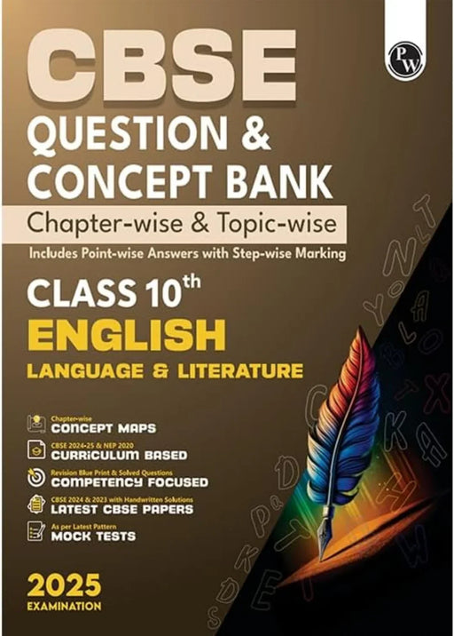 CBSE Question Bank Class 10 English & Literature with Concept Bank, Chapterwise and Topicwise Past Year Questions with Solved Papers for Board Exams 2025 - eLocalshop