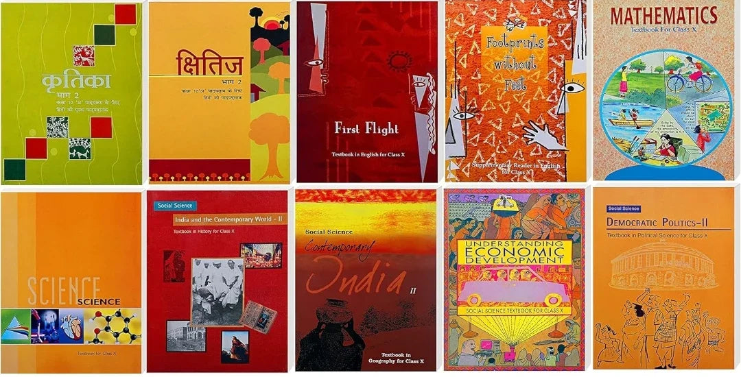 NCERT Books Set for Class 10 (English Medium)Set of 8 books 2025-26 Edition - eLocalshop