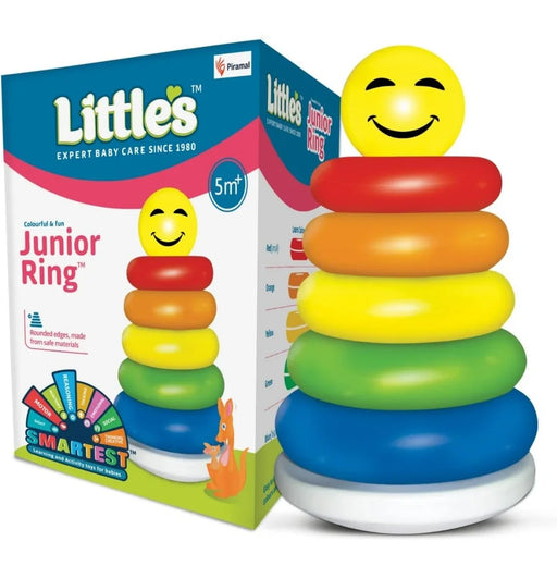 Little's Junior Ring Educational Blocks | Stacking Toys For Kids | 6 Rings Multi-Colour Kids Toys | Colorful Toddler Activity Toys | Baby Toys | Motor - eLocalshop