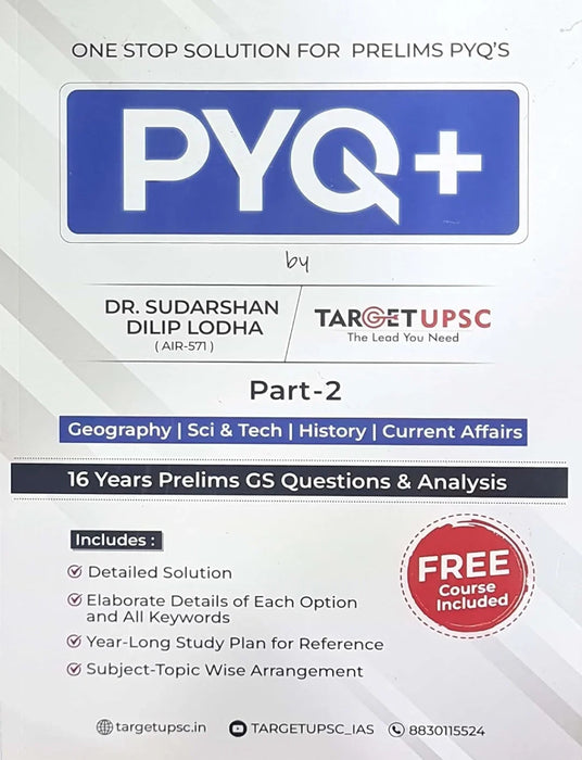 Target UPSC PYQ+ - 16 Years Prelims GS Questions & Analysis - Part 2 - eLocalshop