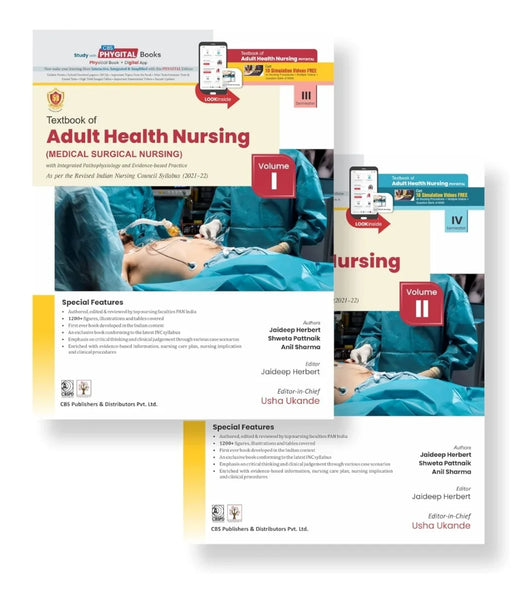 Textbook of Adult Health Nursing (Vol I and II) (PB- 2023) by MSc - eLocalshop