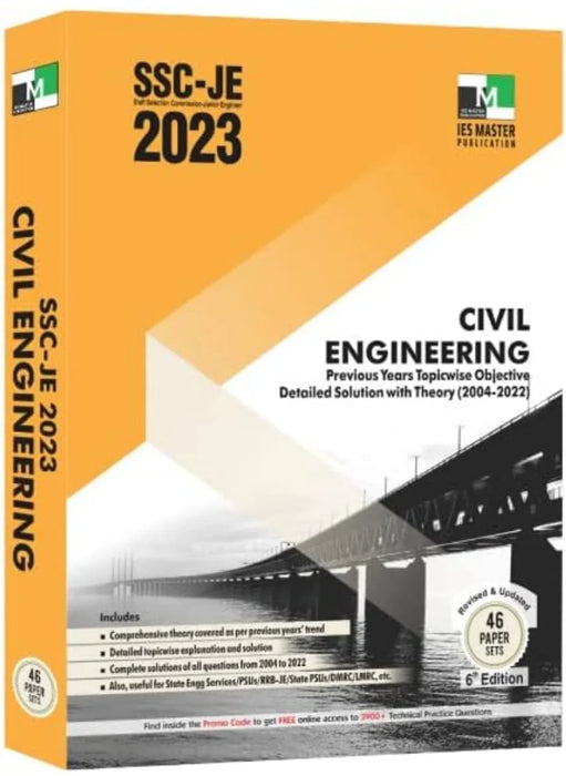 Ssc-Je 2023 Civil Engineering Previous Years Topic Wise Objective Detailed Solution With Theory - eLocalshop