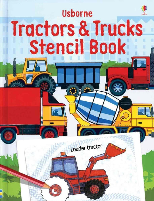 Usborne Tractors & Trucks Stencil Book (Stencil Books)