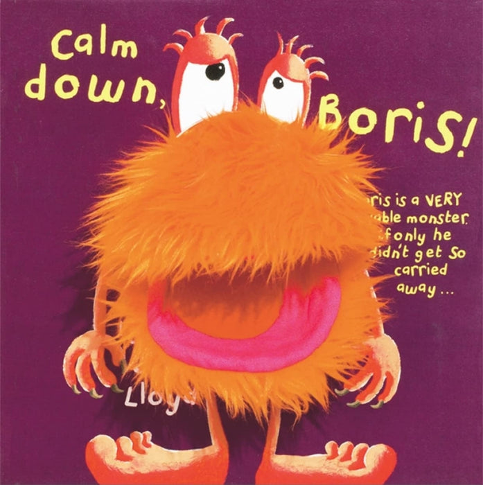 Calm Down Boris puppet kids  book