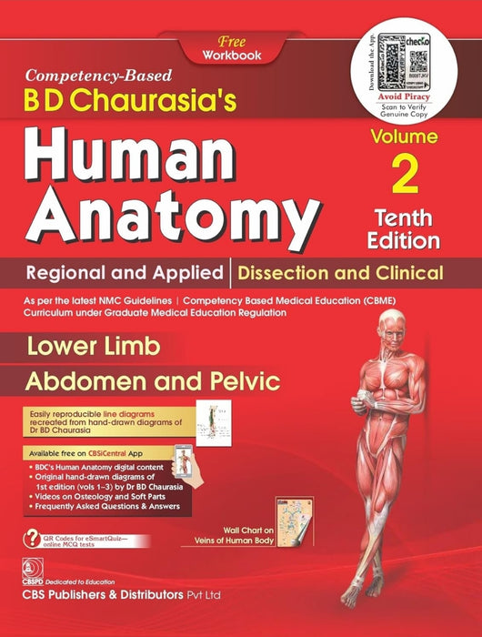 Bd Chaurasias Human Anatomy - 10Ed Vol 2 Regional And Applied Dissection And Clinical Lower Limb Abdomen And Pelvis
