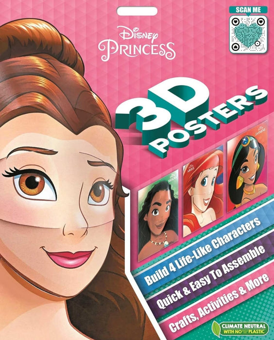 Disney Princess 3D Posters: Quick & Easy to Assemble Life-Like Characters, Plus Crafts, Activities, and More