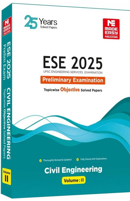 ESE 2025: Preliminary Exam: Civil Engineering Objective Solved Paper Vol-2