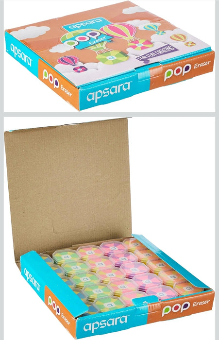 Apsara Pop Eraser,Multi-Color
