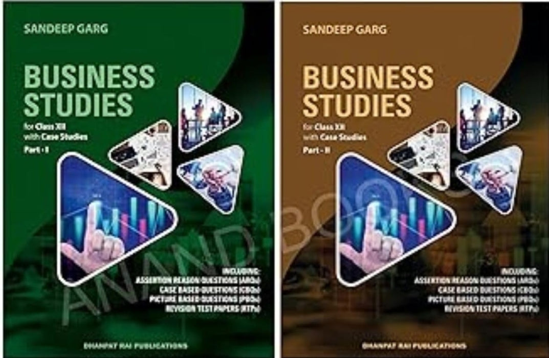 Business Studies Class 12 Books with Case Studies, Part 1 and 2, 2025-26