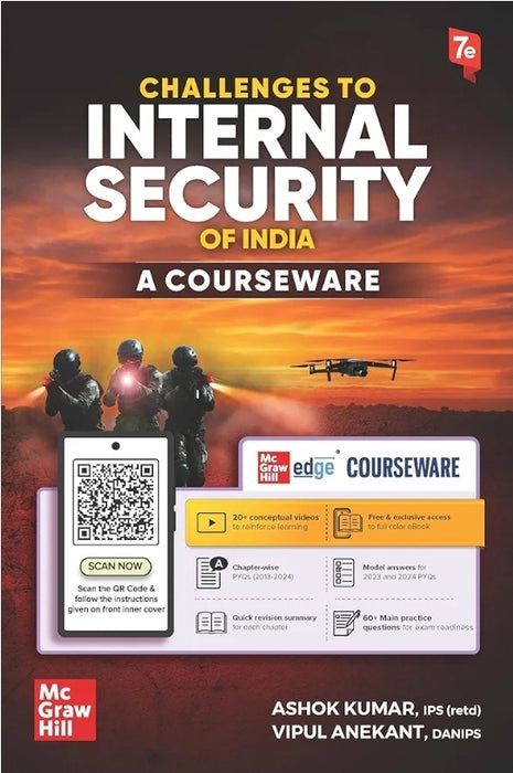 Challenges to Internal Security of India Courseware (English) for UPSC CSE 2025-26 by Ashok Kumar (IPS Retd.) & Vipul Anekant (DANIPS) | 7th Edition |