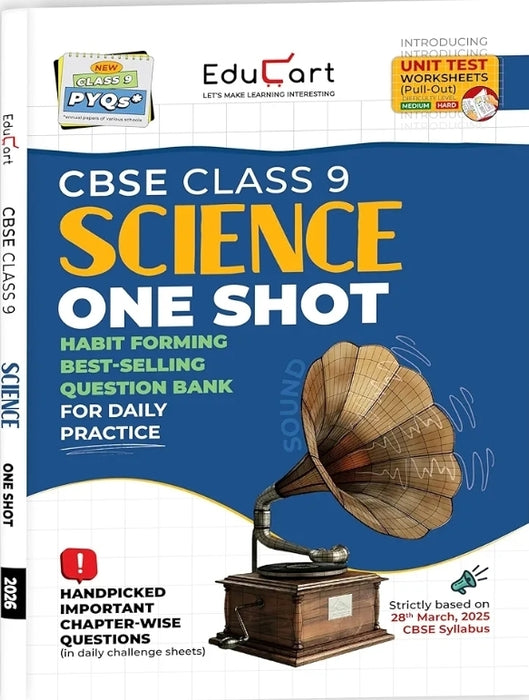 Educart CBSE Class 9 Science One-shot Question Bank 2026