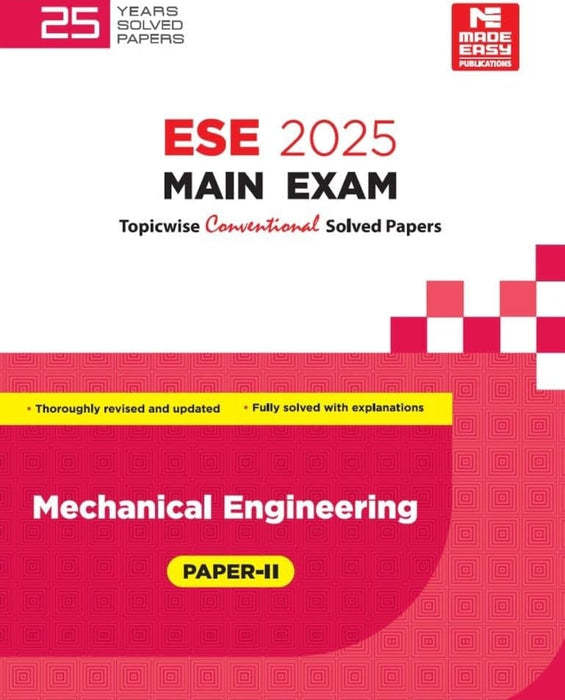 ESE 2025 Mains Examination Mechanical Engineering Conventional Paper II