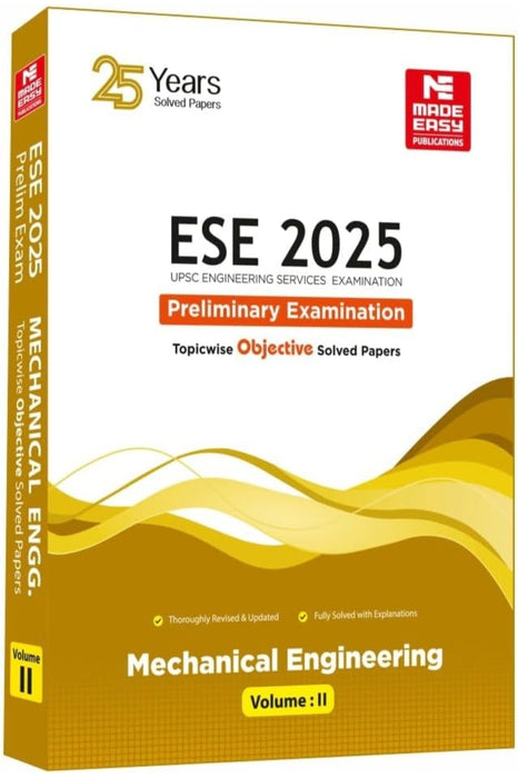 ESE 2025: Preliminary Exam: Mechanical Engineering Objective Solved Paper Vol-2