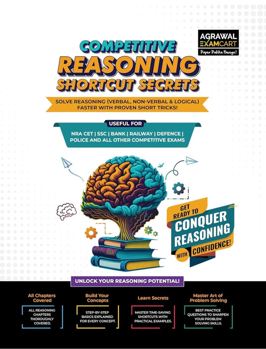 Examcart Competitive Reasoning Shortcut Secrets Textbook by Ankush Lamba