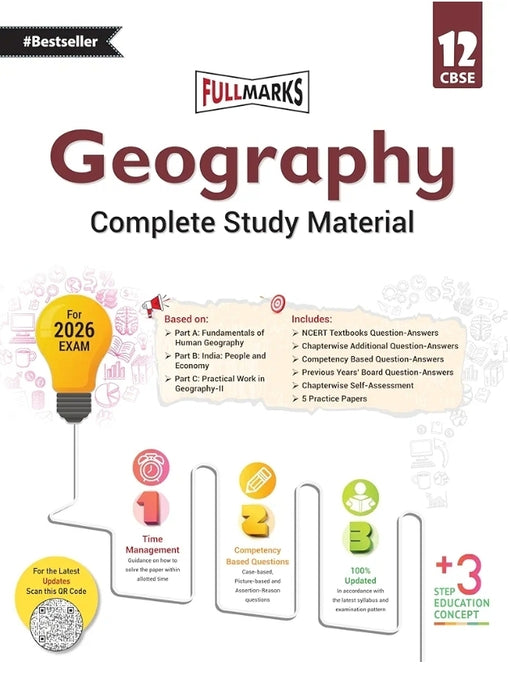 Full Marks Geography Complete Study Material Class 12 | Based on Part A: Fundamentals of Human Geography