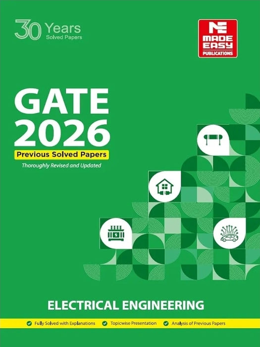 GATE 2026 Electrical Engineering Book | 30 Years Previous Year Solved Papers (1996–2025) | Chapterwise & Topicwise
