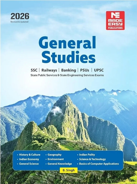 General Studies- 2026 for UPSC, SSC, Railways, PSUs and Bank PO
