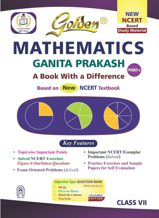 Golden Mathematics Study Material Based on NEW NCERT Ganita Prakash For Class 7 | For CBSE 2026 Exams