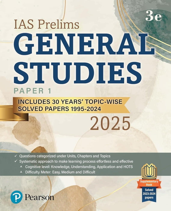 IAS Prelims General Studies Paper 1 2025 |30 Years' Topic-Wise Solved PYQ (1995-2024)| Solved 2023-2024 Papers| For UPSC & State civil services aspira