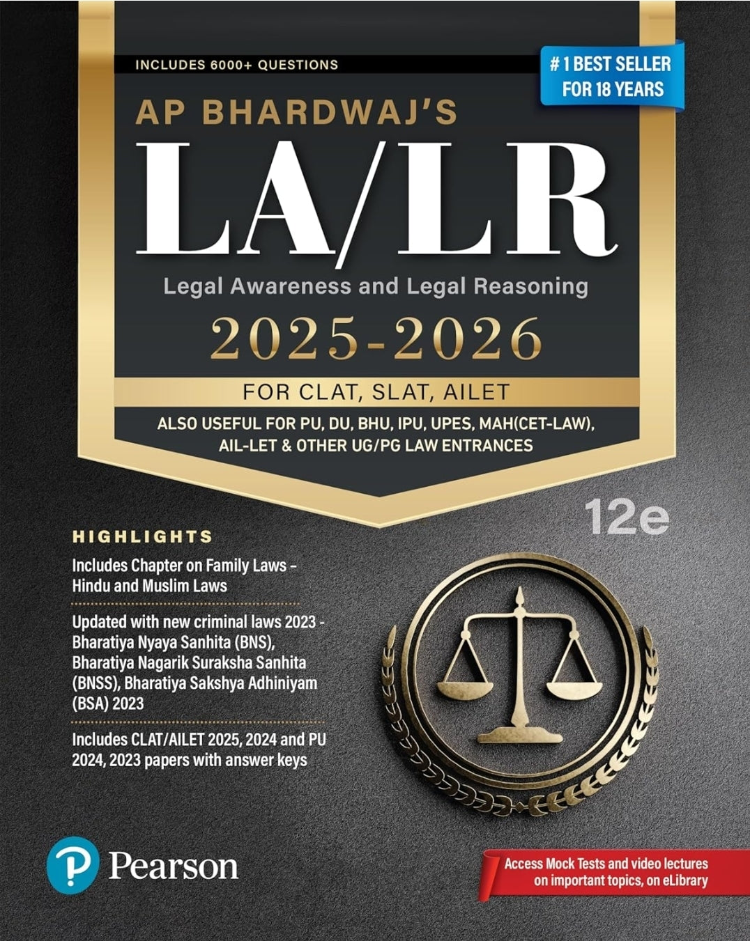 LA/LR Legal Awareness and Legal Reasoning (2025-26) | For CLAT, SLAT ...