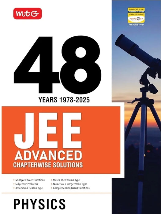 MTG 48 Years JEE Advanced (2025-1978) Chapter-wise Previous Years Solved Question Papers Physics Book