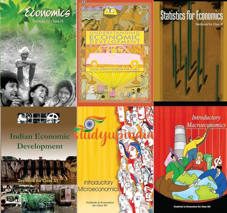 NCERT Economics Class 9 to 12 (Set of 5 Books)