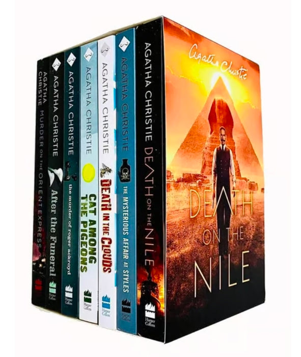 Agatha Christie Poirot Series 7 Books Collection Box Set