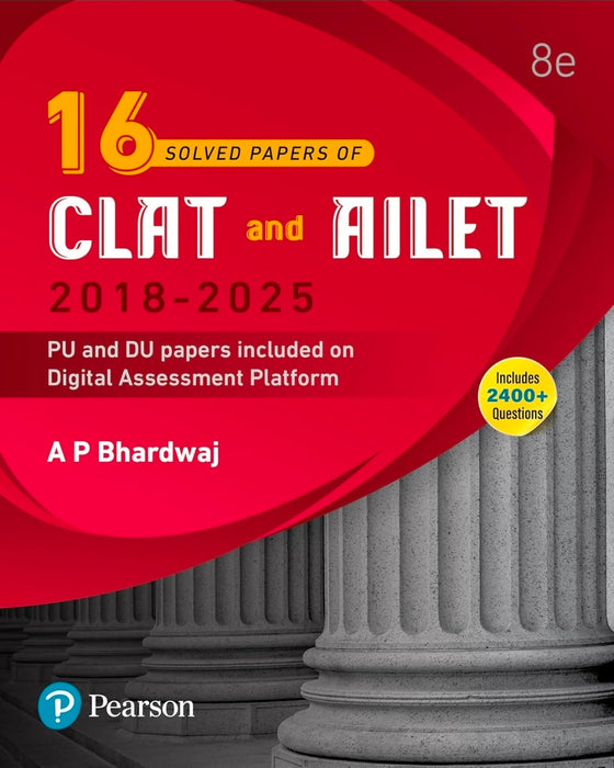 16 Solved Previous Years’ Papers of CLAT and AILET (2018-2025)