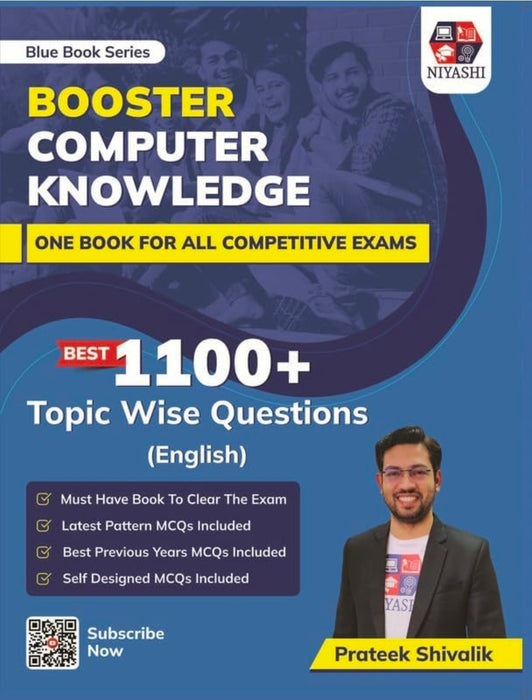 Blue Book Series Booster Computer knowledge Book for All Teaching Exams 2025 by Prateek Shivalik | 1100+ Topic Wise MCQs Questions For DSSSB, CTET, UPTET, KVS, PGT, PRT, TGT Exams (English)