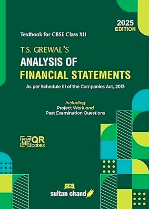 T.S. Grewal's Analysis of Financial Statements, CBSE Class 12 Textbook, 2025 Edition