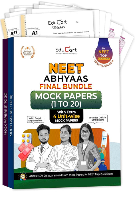 Educart NEET Bundle of 21 Years Solved Papers + 20 Abhyaas Final Mock Papers