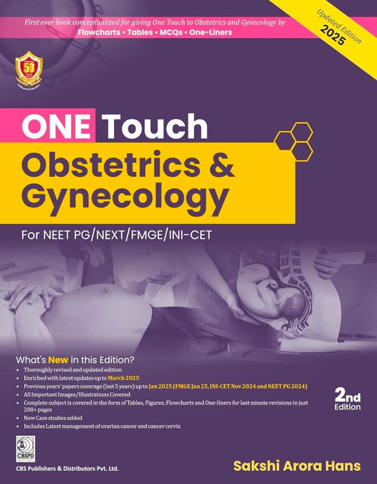 ONE TOUCH OBESTETRICS AND GYNECOLOGY FOR NEET PG NEXT FMGE INI CET 2ED