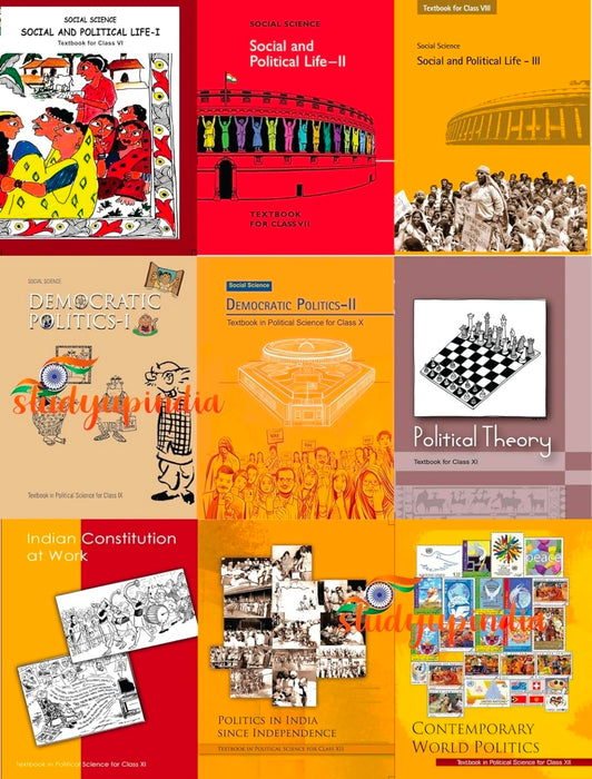 NCERT Political Science Books Set of Class - 7-8- 12 (ENGLISH MEDIUM) 2025-26 Edition for UPSC Prelims/Main / IAS / Civil Services / IFS / IES / ISS / CISF / CDS / SCRA / IFS / NDA