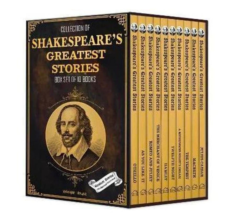 Collection of Shakespeare's Greatest Stories (Box Set of 10 Books) for Children (English, Paperback, Wonder House Books by Prakash Books India Private Limited