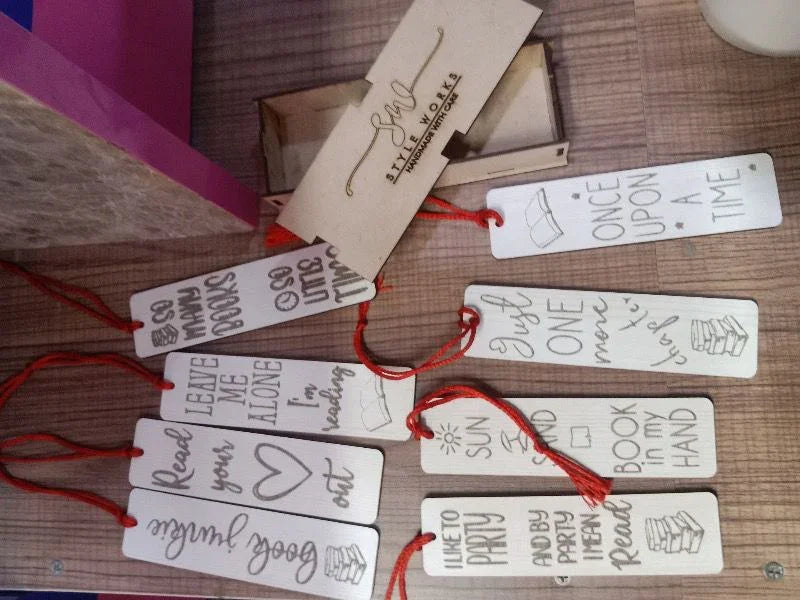 Wooden Bookmark ( Set of 8 Bookmark) - eLocalshop