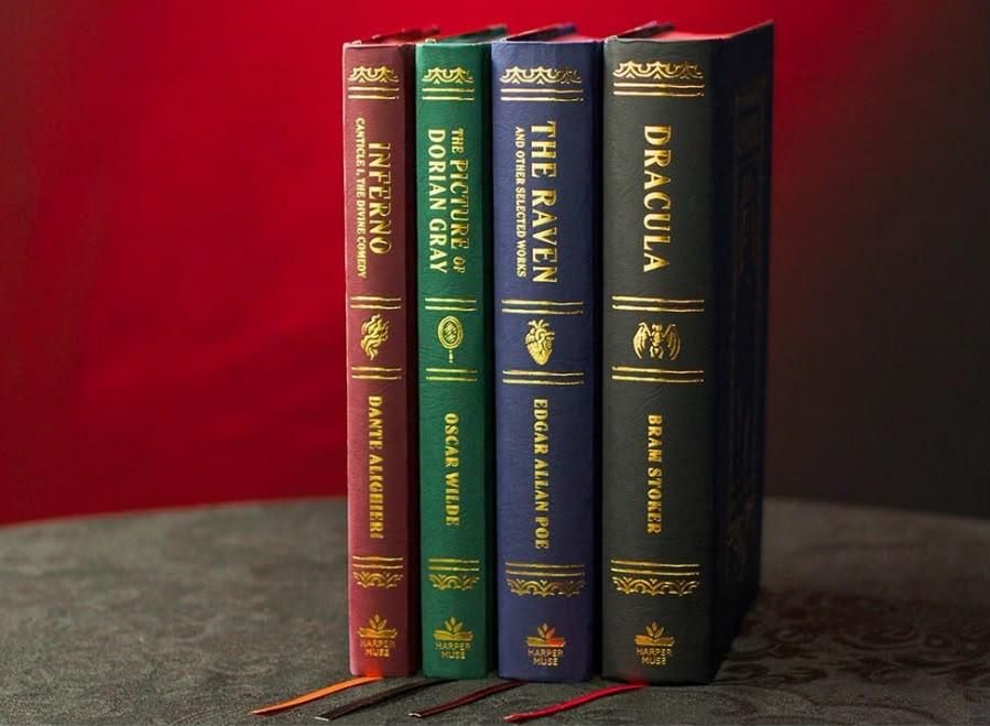 The picture of dorian Grey,The Raven, Inferno , DracullaCanticle I, the Divine Comedy (Gothic Chronicles Collection) Set of 4 Books