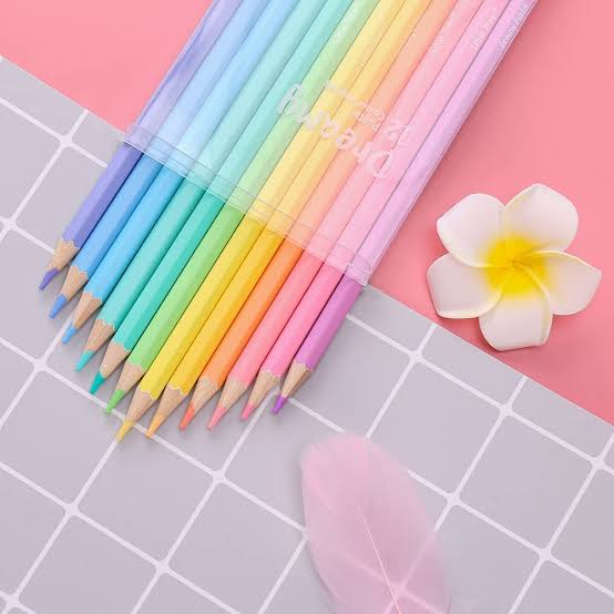 Beautiful Pastel Shades Pencils for Shading Drawing Coloring Pastel Pencils
(Pack of 12) - eLocalshop