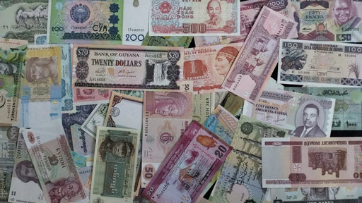 LOT OF 50 UNC BANK NOTES FROM 50 COUNTRY - eLocalshop