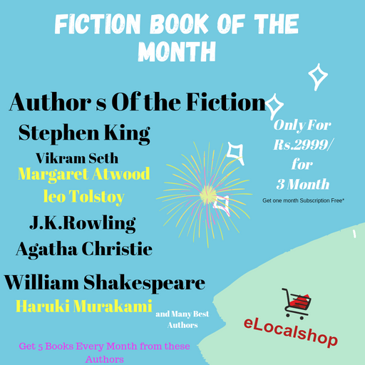 Fiction Books of The Month (3 Month Suscription)-ONE MONTH SUBSRIPTION FREE) - eLocalshop