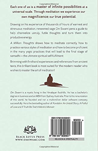 A Million Thoughts: Learn All About Meditation from The Himalayan Mystic Paperback - eLocalshop