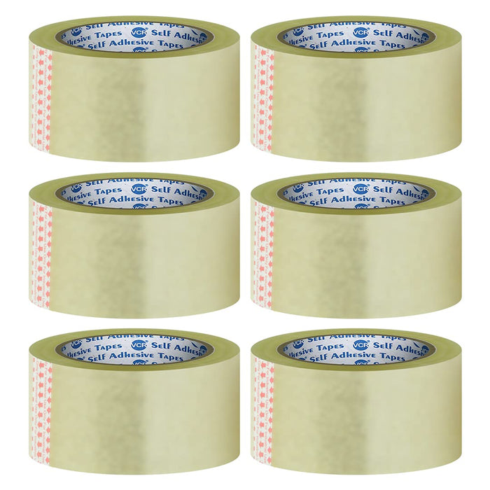 Buy Transparent Tapes For Packaging - 2 Inches X 180 Meters (Pack Of 6) - eLocalshop