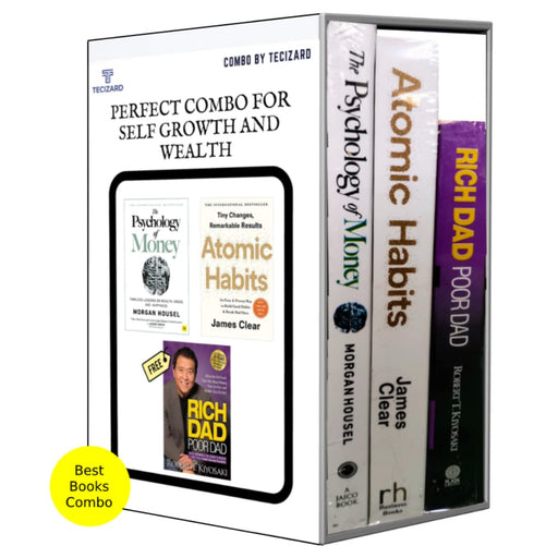 Perfect Books Combo for Self Growth & Wealth (Set of 3 books) The Psychology of Money + Atomic Habits + Free Rich Dad Poor Dad Paperback – 1 - eLocalshop